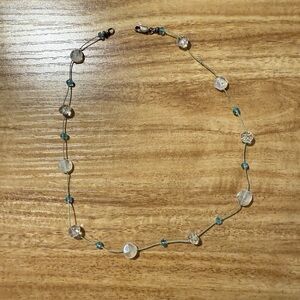 Chic Gold and Teal Beaded necklace